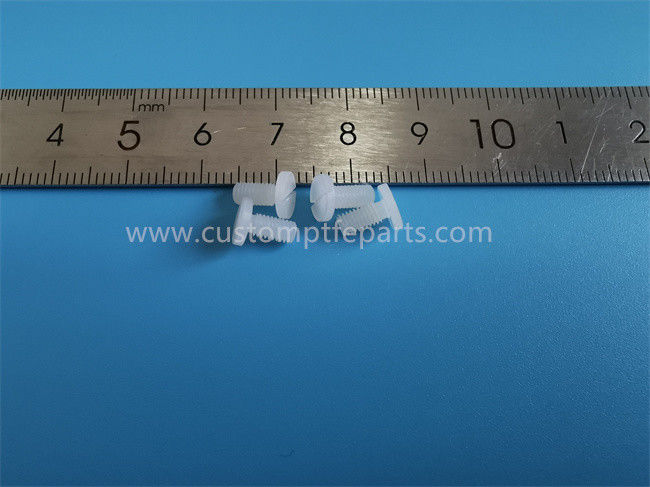 ISO9001 peças feitas à máquina de nylon, parafusos de nylon brancos não preenchidos