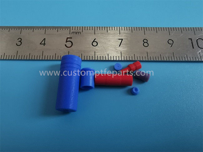 Resistência de alta temperatura do tubo feito sob encomenda colorido da gaxeta do isolador das peças de PTFE
