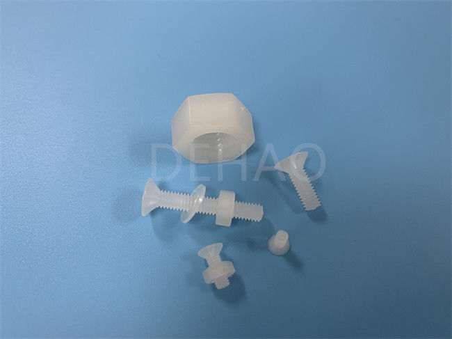 Produto químico branco ISO9001 resistente à corrosão das peças de PVDF